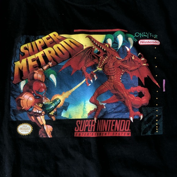 Vintage Nintendo Super Metroid T Shirt - Picture 3 of 4
